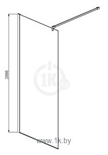 Фотографии Aquatek AQ WIW 09020BL 90x200 (черный/прозрачное стекло)