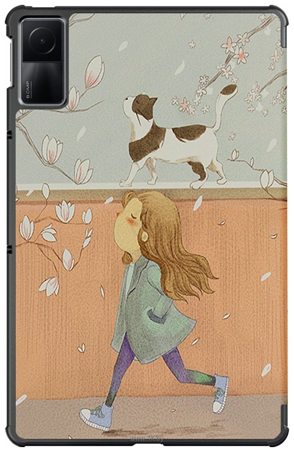 Фотографии JFK Smart Case для Xiaomi Redmi Pad 10.6 (девочка и кот)