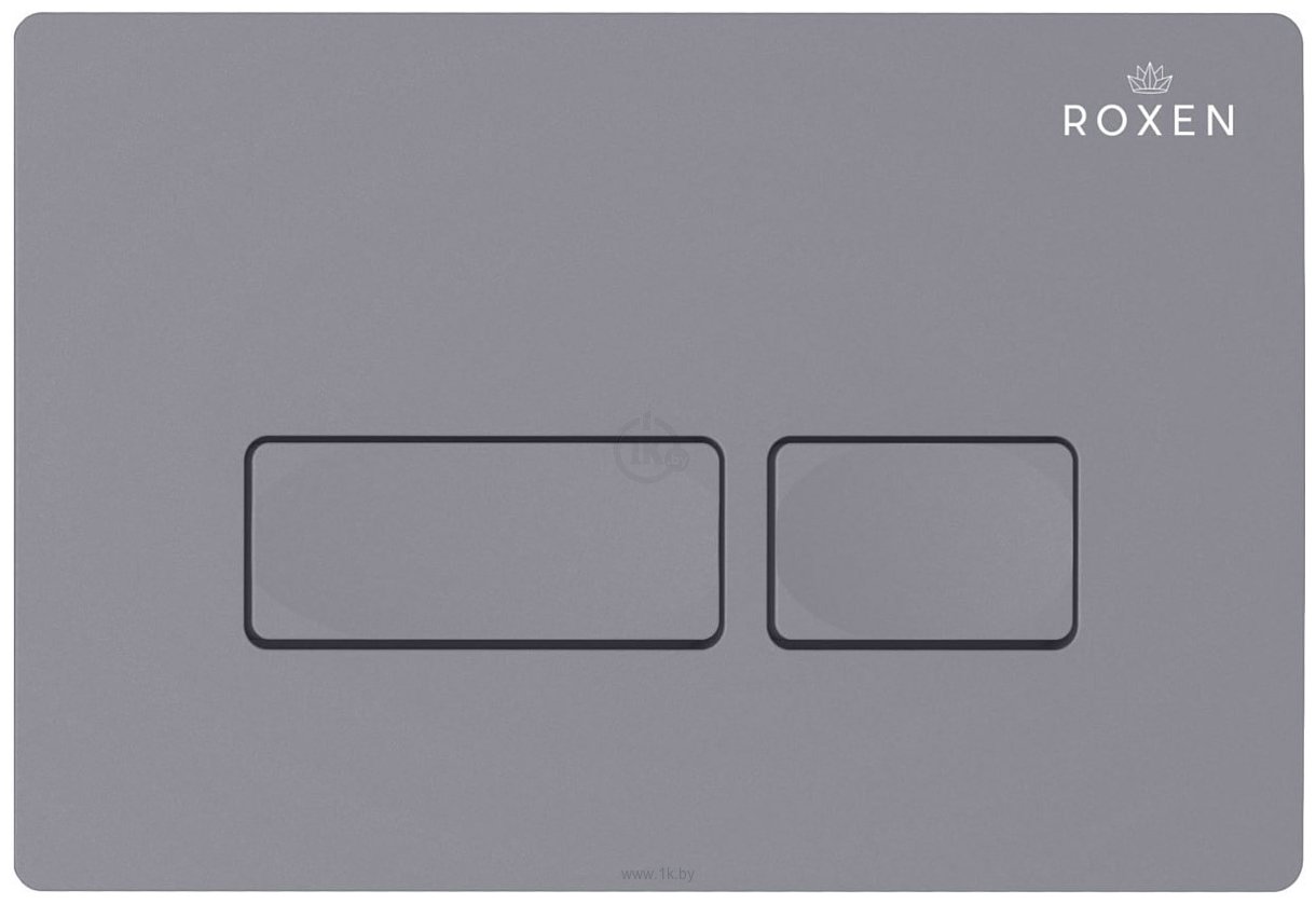 Фотографии Roxen Antares 530185-01 в комплекте с инсталляцией StounFix Slim 6 в 1 966771 (кнопка: серый гранит)