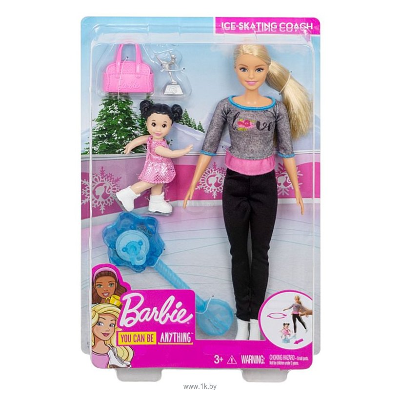 Фотографии Barbie Ice-Skating Coach Dolls & Playset FXP38