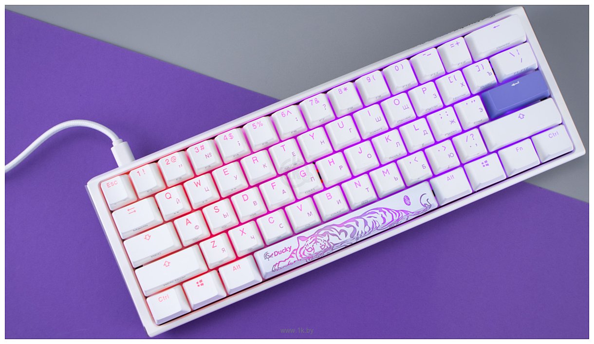 Фотографии Ducky One 3 Mini RGB White Cherry MX Red