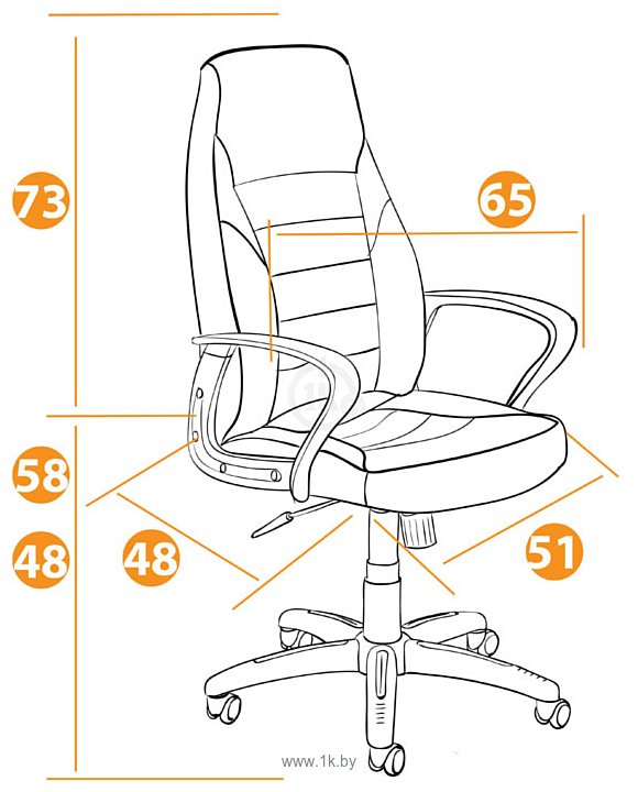 Фотографии TetChair Inter (искусственная кожа, ткань, черный/серый/серый)