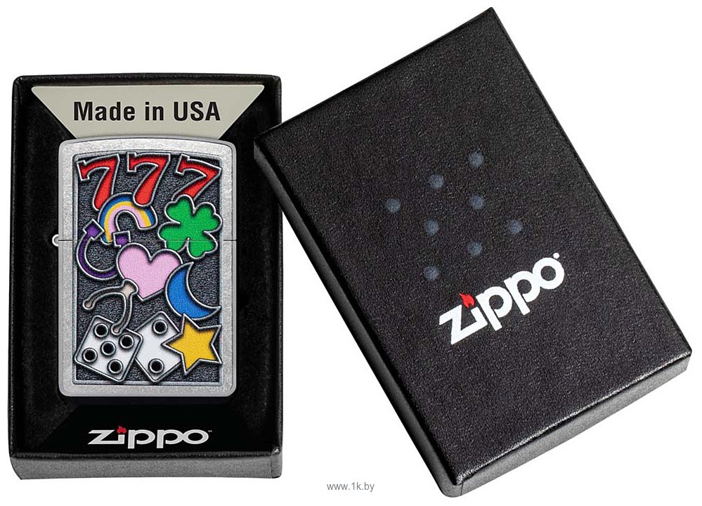 Фотографии Zippo Street Chrome All Luck 48682