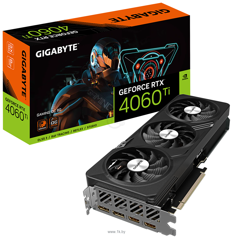 Фотографии Gigabyte GeForce RTX 4060 Ti Gaming 16G (GV-N406TGAMING-16GD)