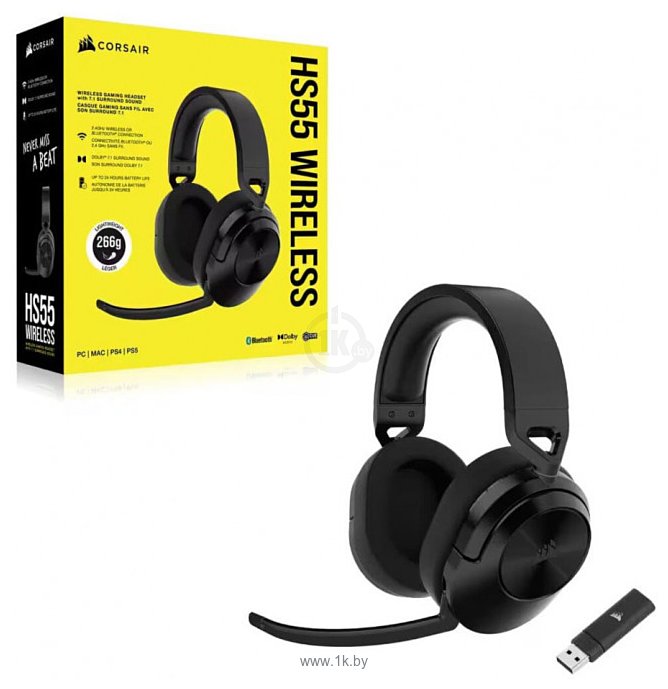 Фотографии Corsair HS55 Wireless (карбон)