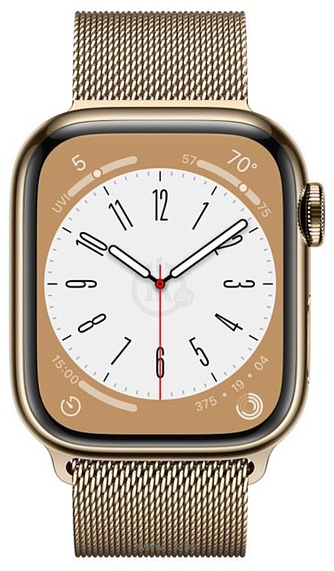 Фотографии Apple Watch Series 8 41 мм (корпус из нержавеющей стали, металлический ремешок)