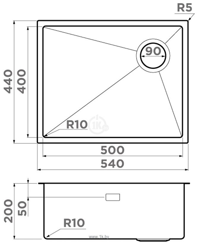 Фотографии Omoikiri Taki Side SF 54-U/IF 