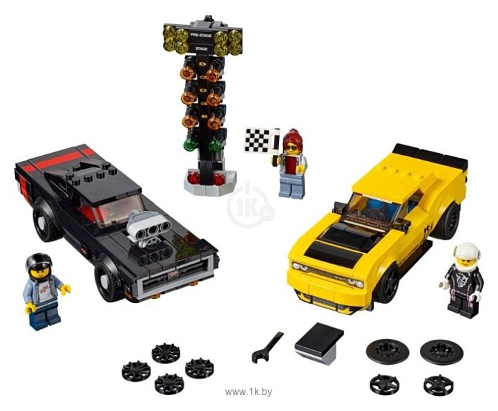 Фотографии LEGO Speed Champions 75893 Додж Чэленджер 2018 и Додж Чарджер 1970