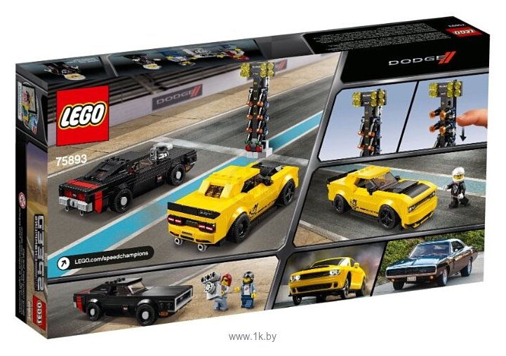 Фотографии LEGO Speed Champions 75893 Додж Чэленджер 2018 и Додж Чарджер 1970