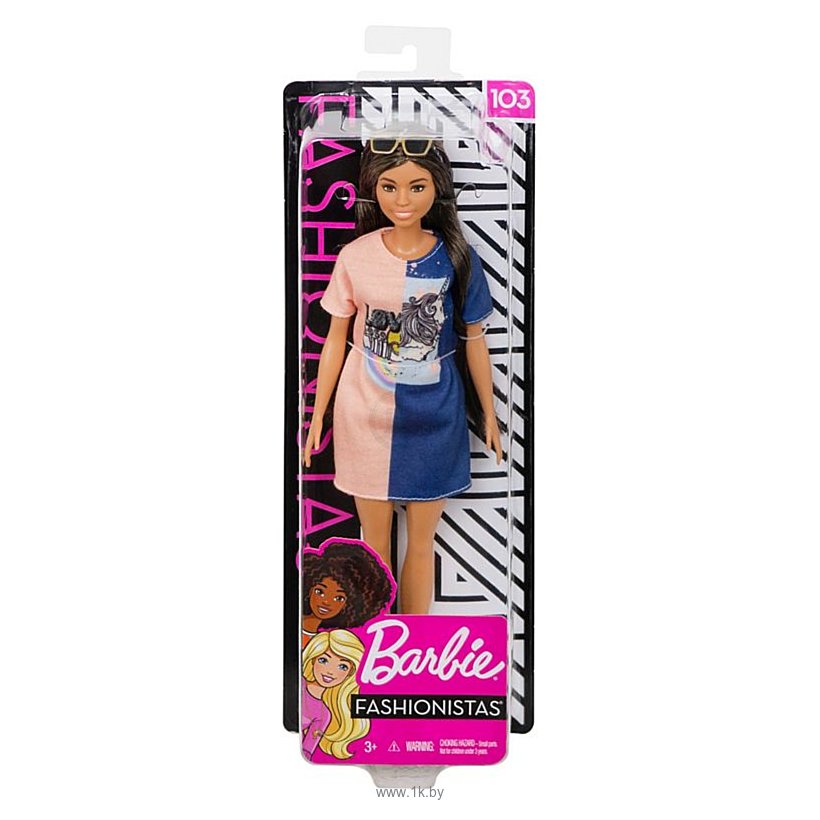 Фотографии Barbie Fashionistas Doll - Original with Black Hair FXL43