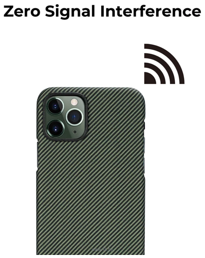 Фотографии Pitaka Air Case для iPhone 11 Pro (twill, черный/желтый)