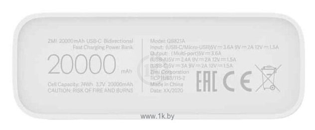 Фотографии ZMI QB821A 20000mAh