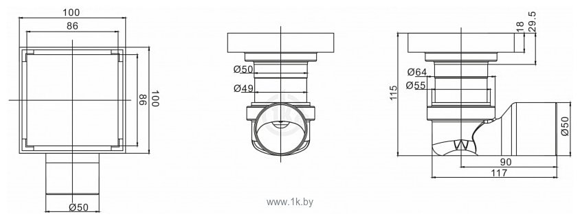 Фотографии Magdrain WC 02 Q50-NW