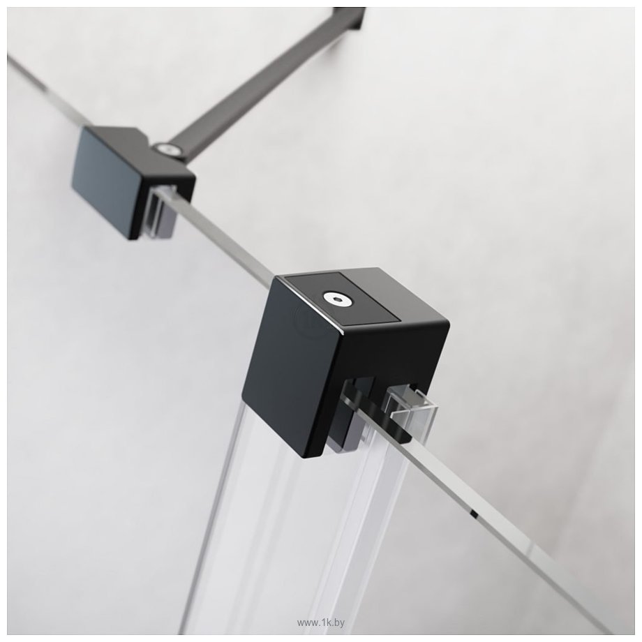 Фотографии Radaway Furo Black KDD 90 R (прозрачное стекло)