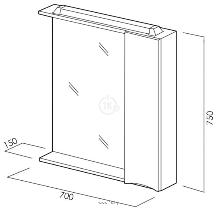 Фотографии BelBagno  Marino-SPC-700/750-1A-BL-P-R (bianco lucido)