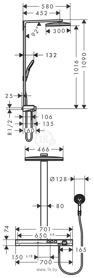 Фотографии Hansgrohe Rainmaker Select 460 2jet 27109400