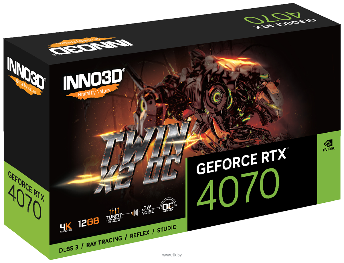 Фотографии Inno3D GeForce RTX 4070 Twin X2 OC (N40702-126XX-185252N)