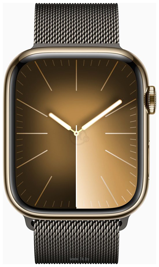 Фотографии Apple Watch Series 9 45 мм (стальной корпус, миланский)
