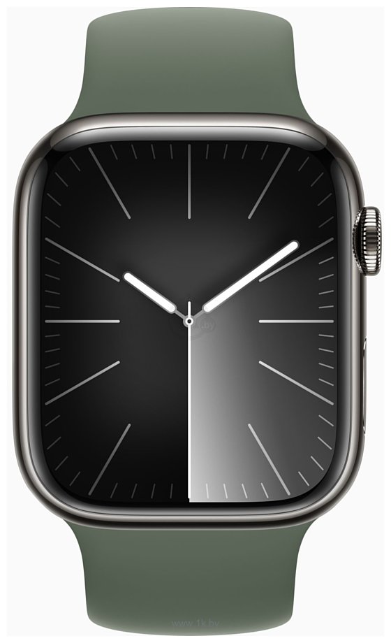 Фотографии Apple Watch Series 9 45 мм (стальной корпус, силиконовый ремешок M/L)