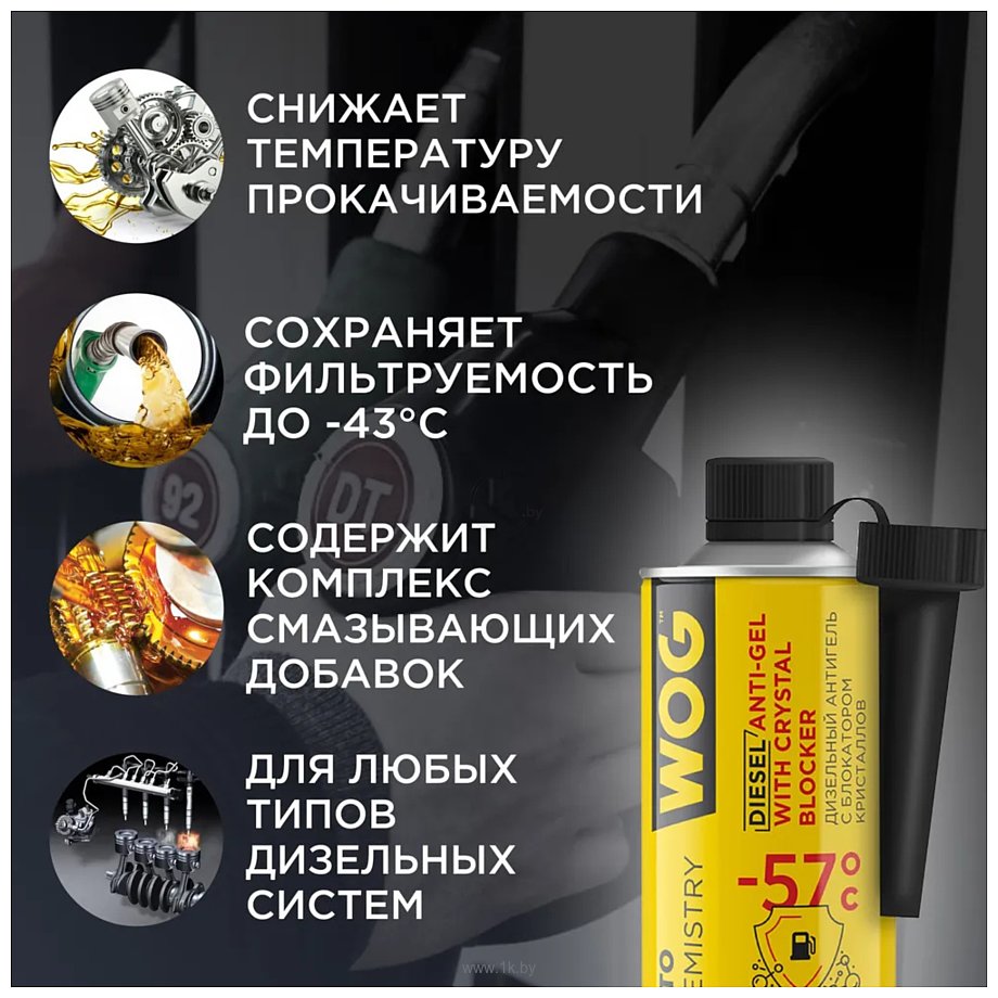 Фотографии WOG Дизельный антиgель с блокатором кристаллов 520ml WGC0566