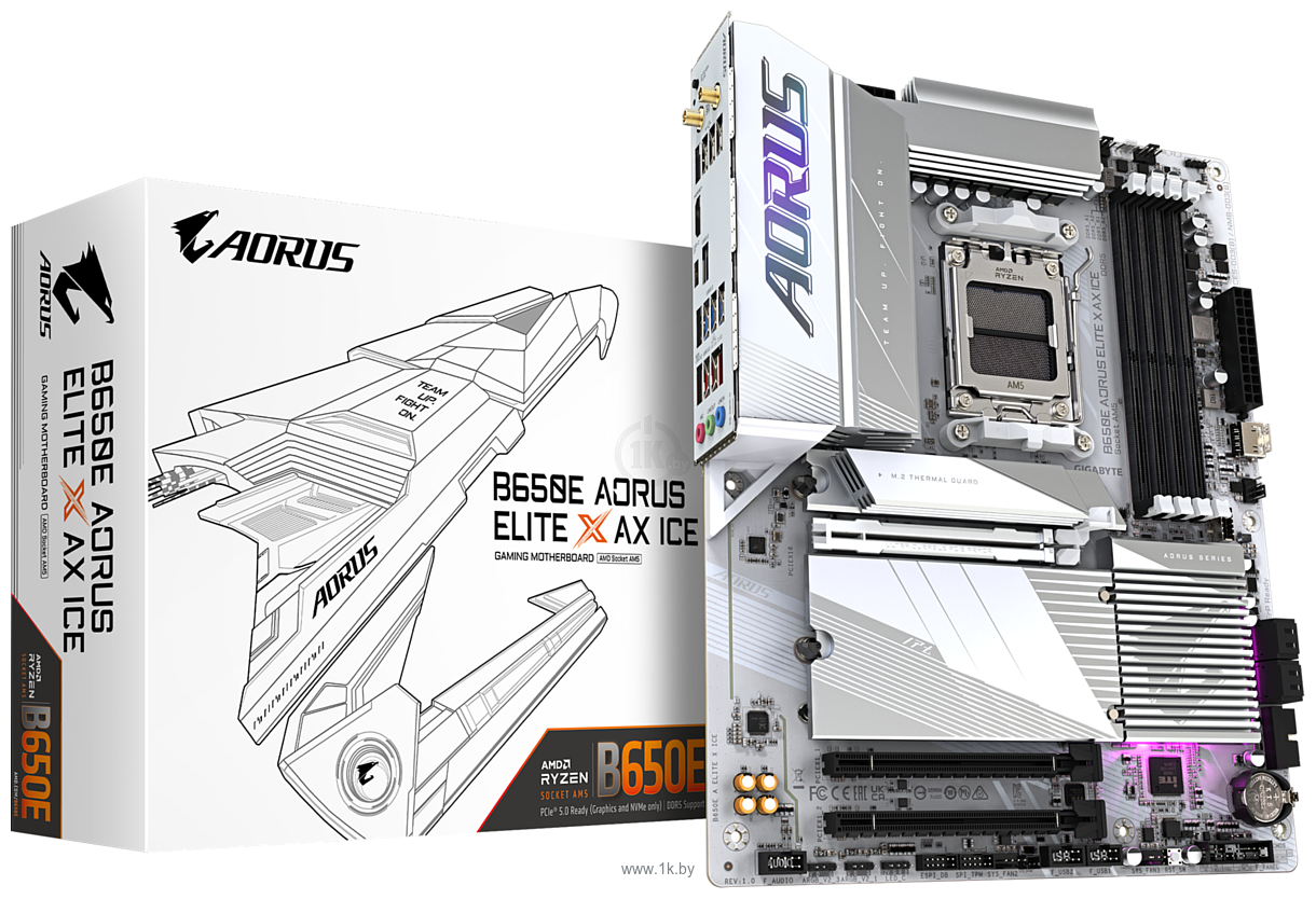 Фотографии GigaByte B650E Aorus Elite X AX ICE