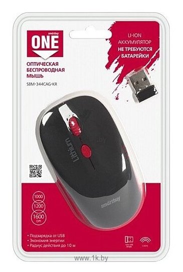 Фотографии SmartBuy SBM-344CAG-KR black-Red USB