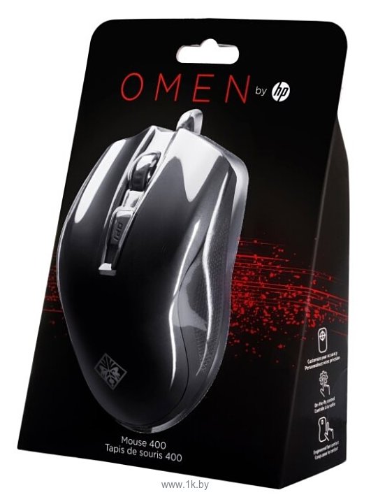 Фотографии HP OMEN Mouse 400 3ML38AA black USB