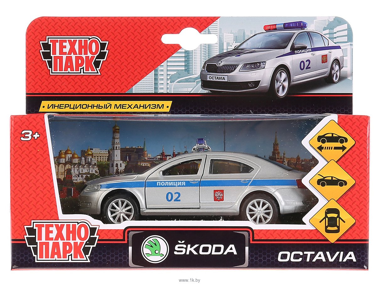 Технопарк э. Машинка Skoda Octavia 12см,металл инерц.Технопарк. Игрушка машинка Технопарк Шкода.