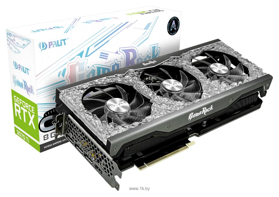 Фотографии Palit GeForce RTX 3070 Ti GameRock OC 8GB (NED307TT19P2-1047G)