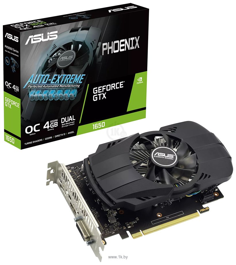 Фотографии ASUS Phoenix GeForce GTX 1650 EVO OC 4GB (PH-GTX1650-O4GD6-P-EVO)