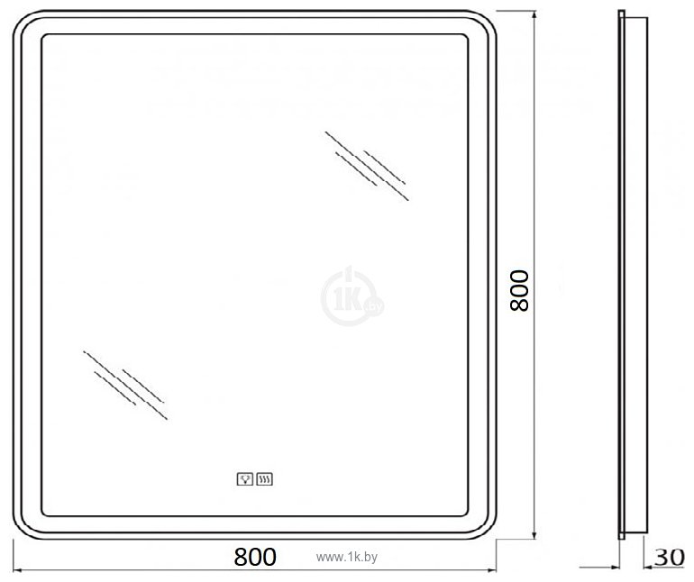 Фотографии BelBagno  SPC-MAR-800-800-LED-TCH-WARM