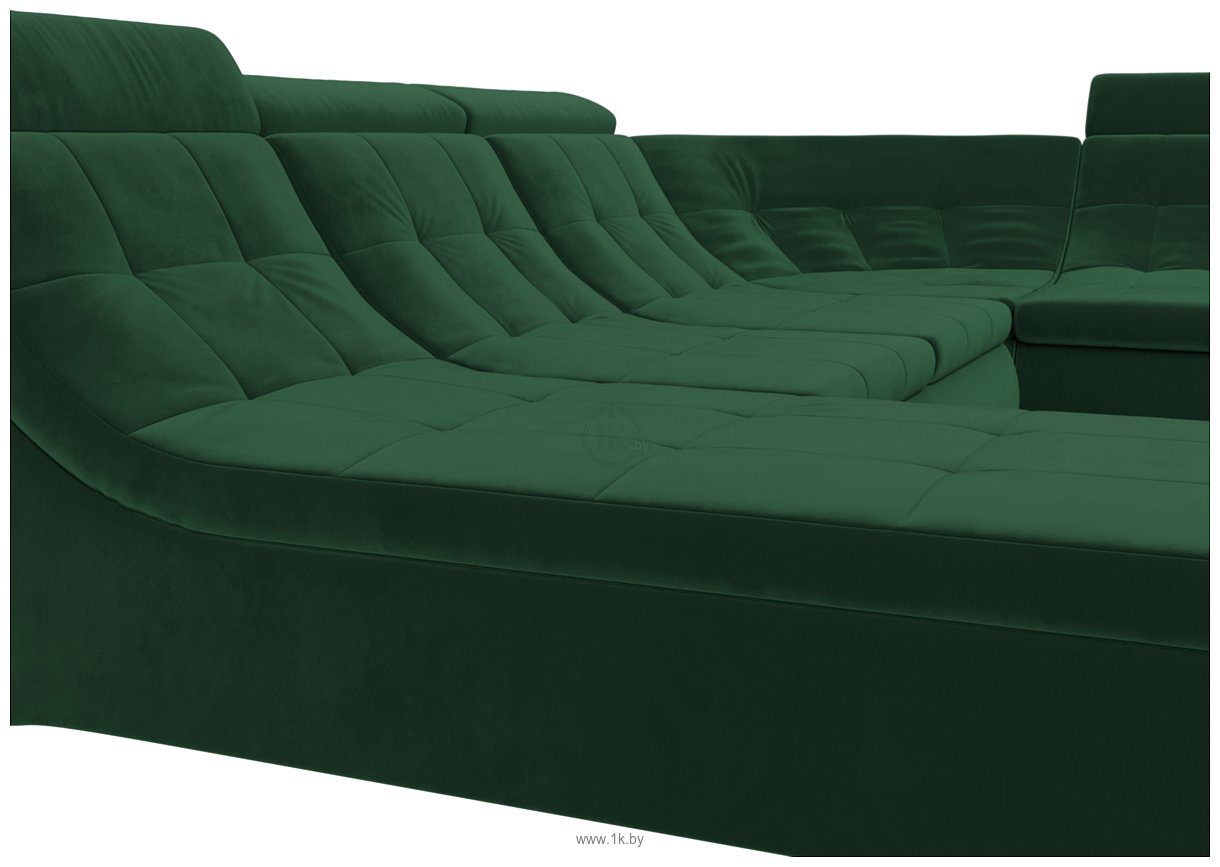 Фотографии Лига диванов Холидей люкс 105581 (велюр, зеленый)