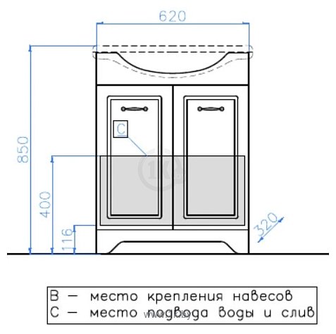 Фотографии Style Line Олеандр-2 65 (для классической раковины)