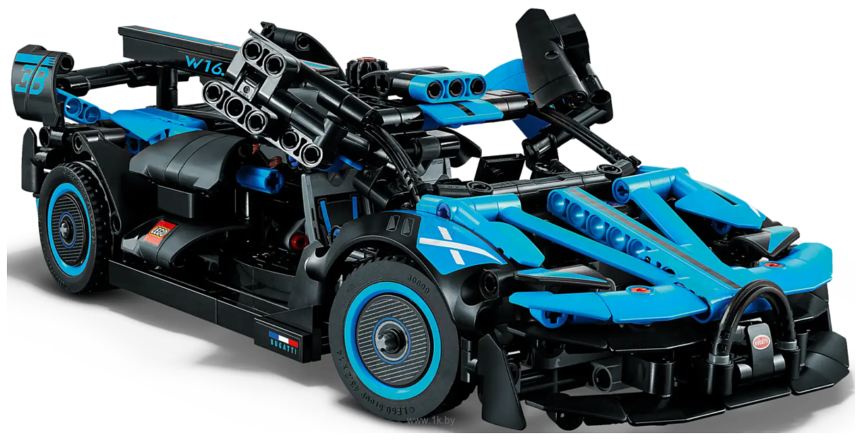 Фотографии LEGO Technic 42162 Спортивный автомобиль Bugatti Bolide Agile Blue