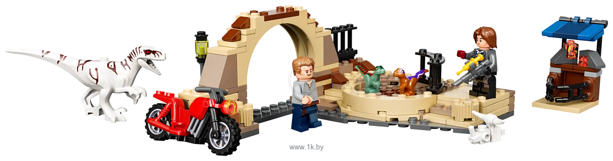 Фотографии LEGO Jurassic World 76945 Атроцираптор - погоня на мотоцикле