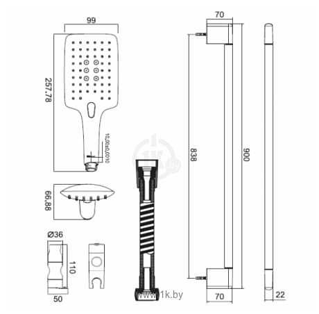 Фотографии Bravat Square D157CP-1