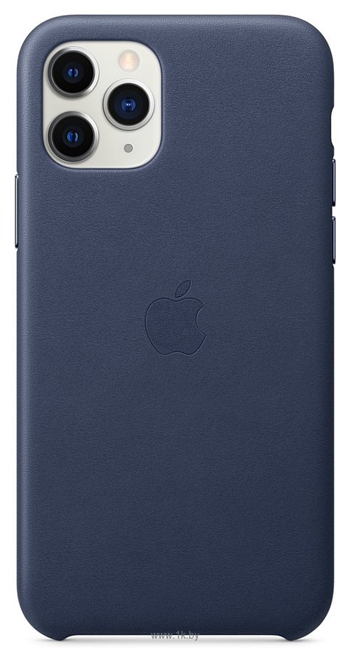 Фотографии Apple Leather Case для iPhone 11 Pro Max (темно-синий)