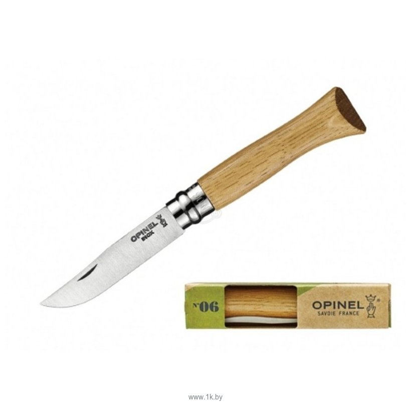 Фотографии Opinel N°6, нержавеющая сталь, дуб