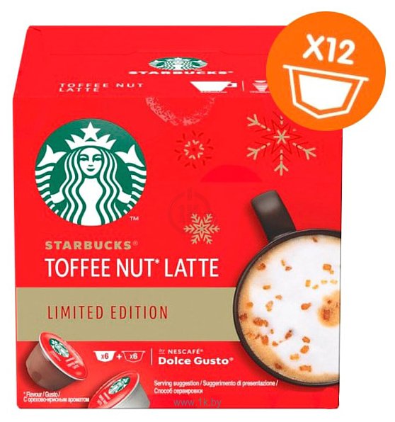 Фотографии Nescafe Dolce Gusto Starbucks Toffee Nut Latte 16 шт