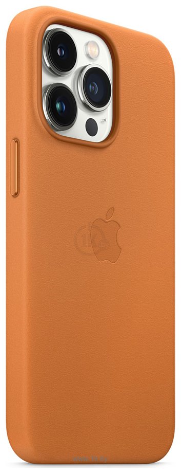 Фотографии Apple MagSafe Leather Case для iPhone 13 Pro (золотистая охра)