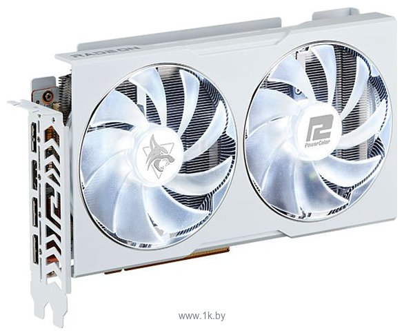 Фотографии PowerColor Hellhound Spectral White AMD Radeon RX 6650 XT 8GB GDDR6 (AXRX 6650XT 8GBD6-3DH)