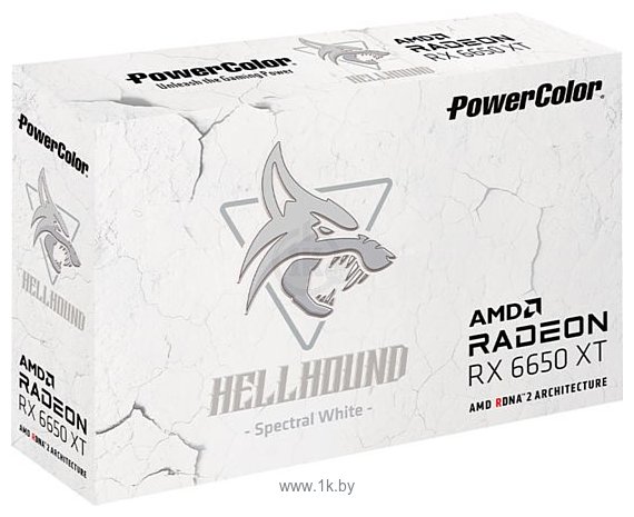 Фотографии PowerColor Hellhound Spectral White AMD Radeon RX 6650 XT 8GB GDDR6 (AXRX 6650XT 8GBD6-3DH)