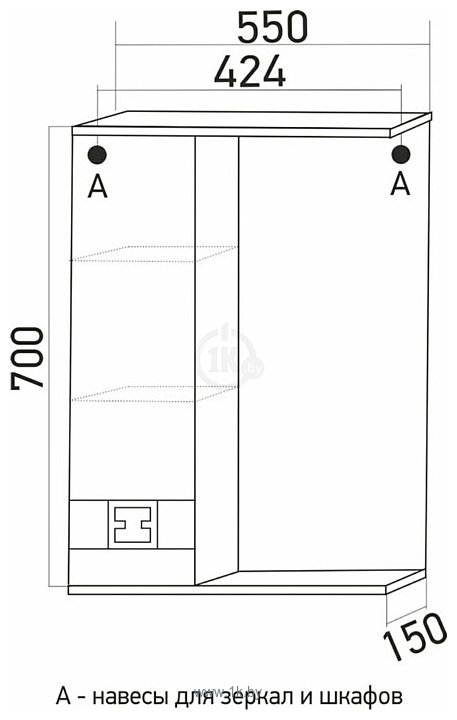 Фотографии Mixline  Квадро 55 L 551700 (с подсветкой)