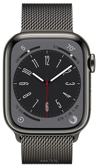 Фотографии Apple Watch Series 8 LTE 41 мм (корпус из нержавеющей стали, металлический ремешок)
