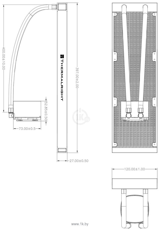 Фотографии Thermalright Frozen Horizon 360 ARGB V2 (белый) Фотографии Thermalright Frozen Horizon 360 ARGB V2 (белый)