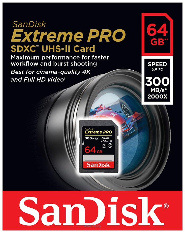 Фотографии Sandisk Extreme PRO UHS-II SDXC 64GB (SDSDXPK-064G-GN4IN)