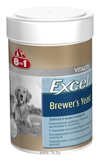 Фотографии 8 In 1 Excel Brewer’s Yeast для кошек и собак