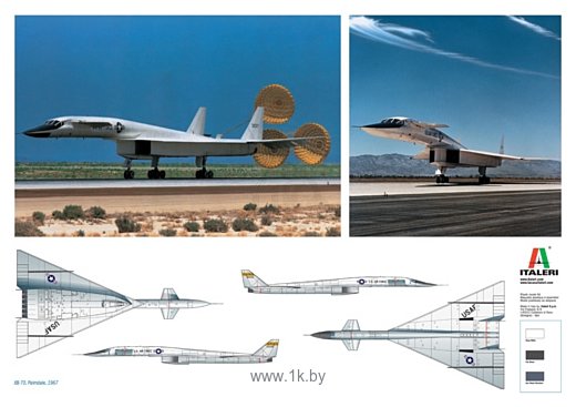 Фотографии Italeri 1282 Высотный бомбардировщик XB-70 Valkyrie