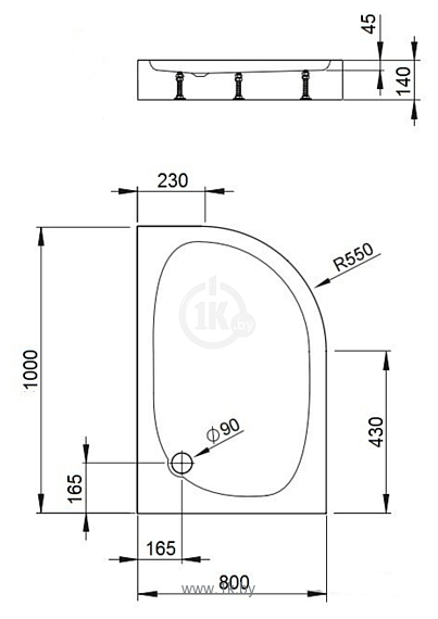 Фотографии Bravat Type-D2 P2810 100х80