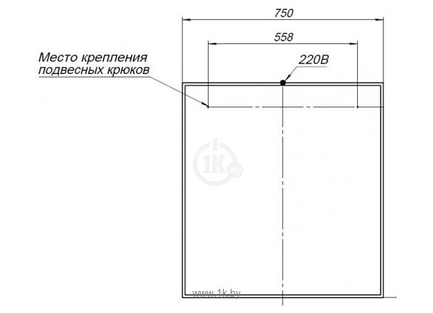 Фотографии Aquanet  Nova Lite 75 LED 00242258 (дуб рошелье)